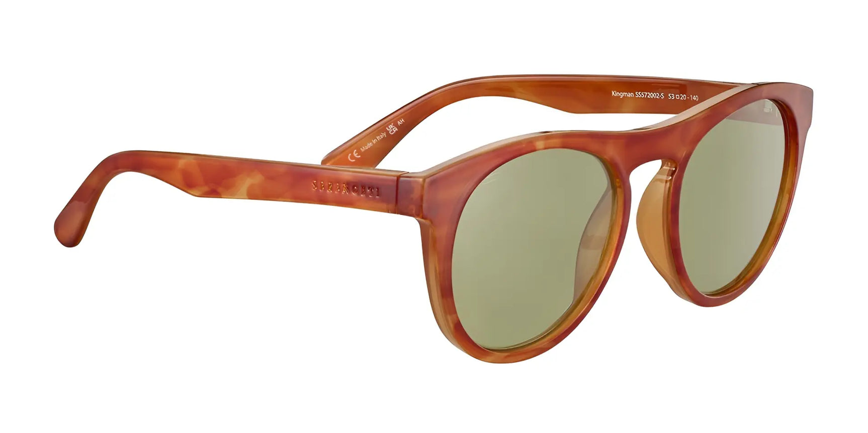 Serengeti KINGMAN Sunglasses Shiny Milky Vintage Tortoise / Saturn 555nm Cat 2 to 3 Serengeti KINGMAN Sunglasses Shiny Milky Vintage Tortoise / Saturn 555nm Cat 2 to 3