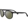 Serengeti LERICI Sunglasses / Matte Black with Matte Black Metal Insert / Mineral Polarized 555nm Cat 3 to 3 / Size 54
