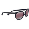 Serengeti LERICI Sunglasses / Matte Black/Shiny Dark Gunmetal / Mineral Polarized Sedona Bi Mirror Cat 3 to 3 / Size 54