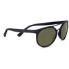 Serengeti LERICI Sunglasses / Matte Black with Matte Black Metal Insert / Mineral Polarized 555nm Cat 3 to 3 / Size 54