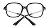Serengeti NANCIE Eyeglasses | Size 53 / Shiny Black Shiny Gold