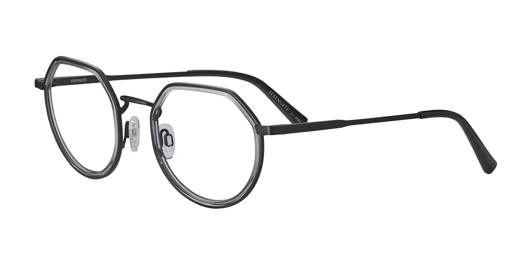 Serengeti NATHANEL Eyeglasses Matte Black & Grey Serengeti NATHANEL Eyeglasses Matte Black & Grey