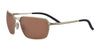 Serengeti SHELTON Sunglasses | Size 64 / Matte Light Gold / Mineral Non Polarized Drivers Cat 2 to 3