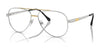 Sferoflex SF2297 Eyeglasses / Shiny Silver Part Gold №131 / Size 55