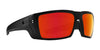 SPY REBAR Safety Glasses | Size 62 / Matte Black ANSI RX / Happy Bronze with Red Spectra Mirror