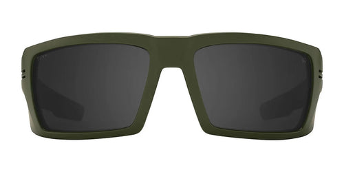 SPY REBAR Safety Glasses / Size 62 / ANSI RX Matte Army Green / Happy Gray