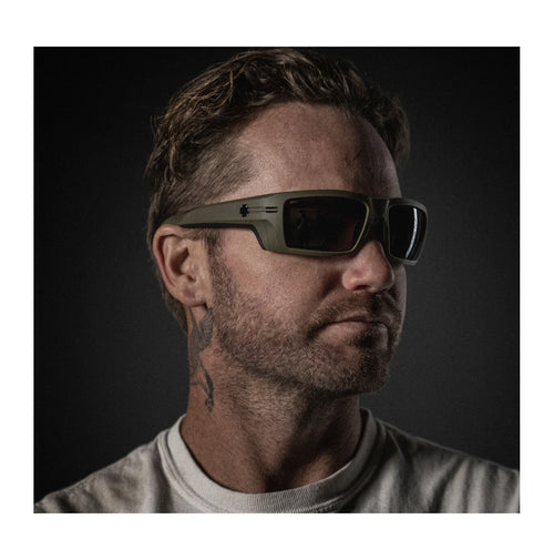 SPY REBAR SE Safety Glasses / Size 62 / ANSI RX Matte Gray / Happy Gray