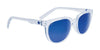SPY BEWILDER Sunglasses | Size 54 / Translucent Light Gray / Bronze with Iridescent Spectra Mirror
