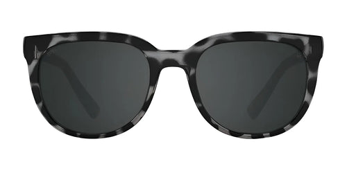 SPY BEWILDER Sunglasses / Size 54 / Black Marble Tort / Happy Gray Green with Black Spectra Mirror