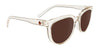 SPY BEWILDER Sunglasses | Size 54 / Translucent Light Gray / Bronze with Iridescent Spectra Mirror