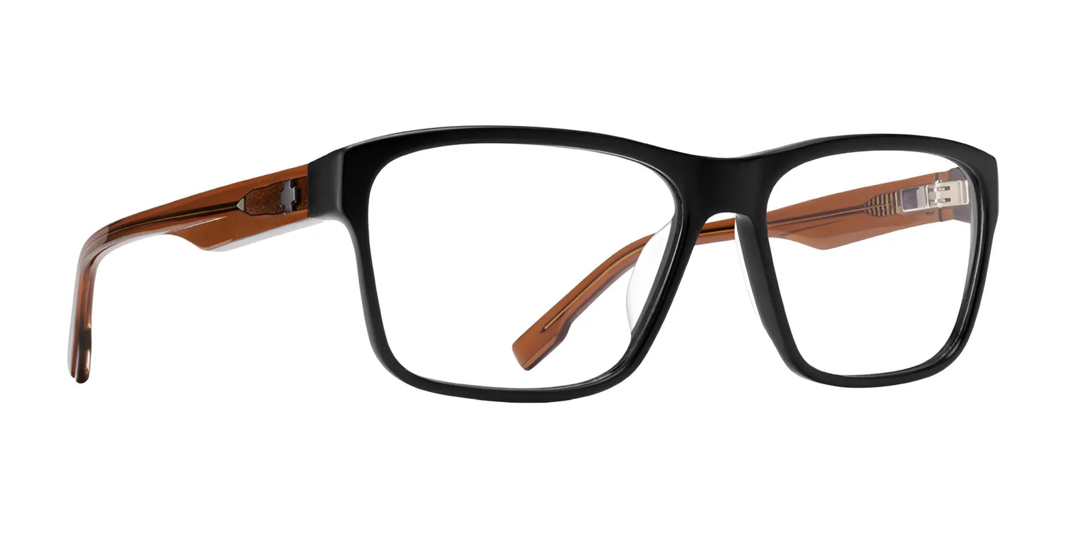 SPY BRODY Eyeglasses Matte Black Trans Sepia SPY BRODY Eyeglasses Matte Black Trans Sepia