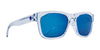 SPY CROSSWAY Sunglasses | Size 57 / Translucent Light Blue / Gray with Navy Spectra Mirror