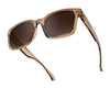 SPY DESSA Sunglasses | Size 56 / Translucent Dusty Olive / Happy Bronze Polar