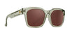 SPY DESSA Sunglasses | Size 56 / Translucent Dusty Olive / Happy Bronze Polar
