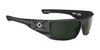 SPY DIRK Sunglasses | Size 64 / Soft Matte Black / Happy Gray Green