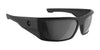SPY DIRK Sunglasses | Size 64 / Soft Matte Black / Happy Gray Green