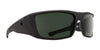 SPY DIRK Sunglasses | Size 64 / Soft Matte Black / Happy Gray Green Polar