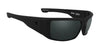 SPY DIRK Sunglasses | Size 64 / Soft Matte Black / Happy Gray Green