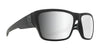 SPY DIRTY Mo 2 Sunglasses | Size 58 / Black Matte Logo Fade / Happy Gray Green with Silver Spectra