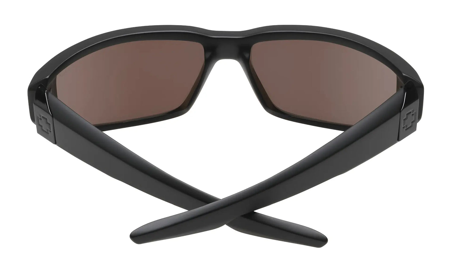The SPY DIRTY Mo Sunglasses, size 61, with Trident polarization and dark lenses, showcase crossed arms for a stylish edge when viewed from the back. The SPY DIRTY Mo Sunglasses, size 61, with Trident polarization and dark lenses, showcase crossed arms for a stylish edge when viewed from the back.