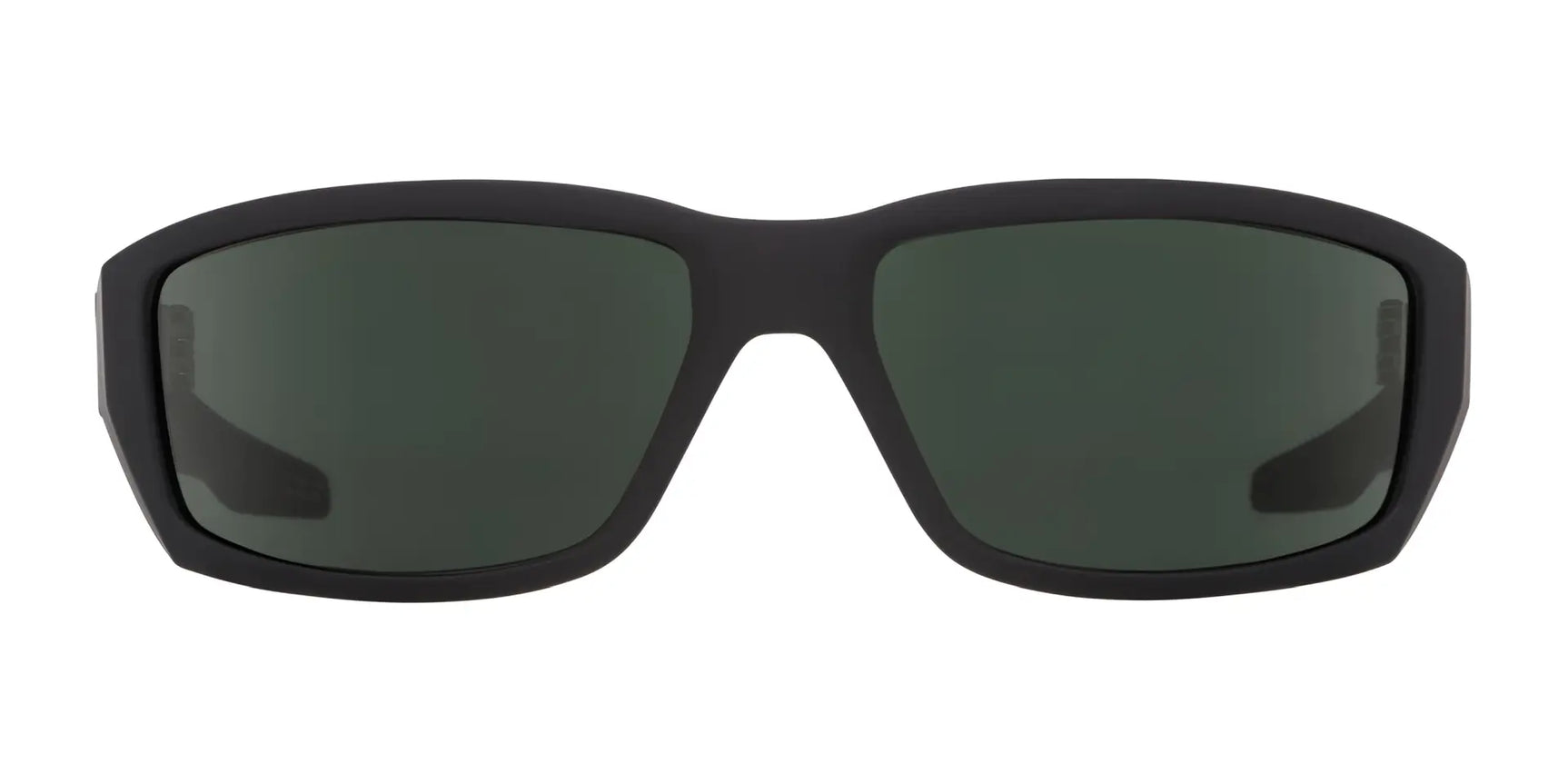 Black SPY DIRTY Mo sunglasses, size 61, feature dark green lenses with Trident polarization for crystal-clear clarity on a white background. Black SPY DIRTY Mo sunglasses, size 61, feature dark green lenses with Trident polarization for crystal-clear clarity on a white background.
