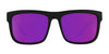 SPY DISCORD SLAYCO Sunglasses | Size 57 / Matte White / Happy Bronze with purple Spectra Mirror