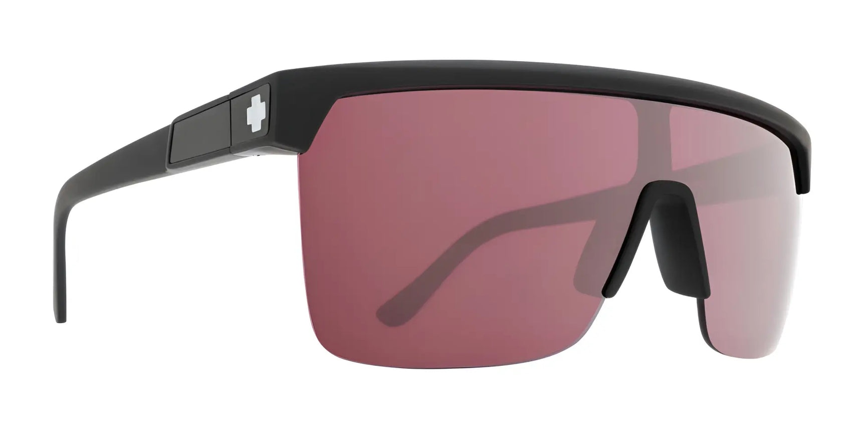 SPY FLYNN 50/50 Sunglasses Black Matte / Happy Rose with Silver Spectra Mirror SPY FLYNN 50/50 Sunglasses Black Matte / Happy Rose with Silver Spectra Mirror