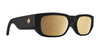 SPY GENRE Sunglasses | Size 54 / Translucent Aqua Matte Black / Happy Gray with Purple Spectra Mirror