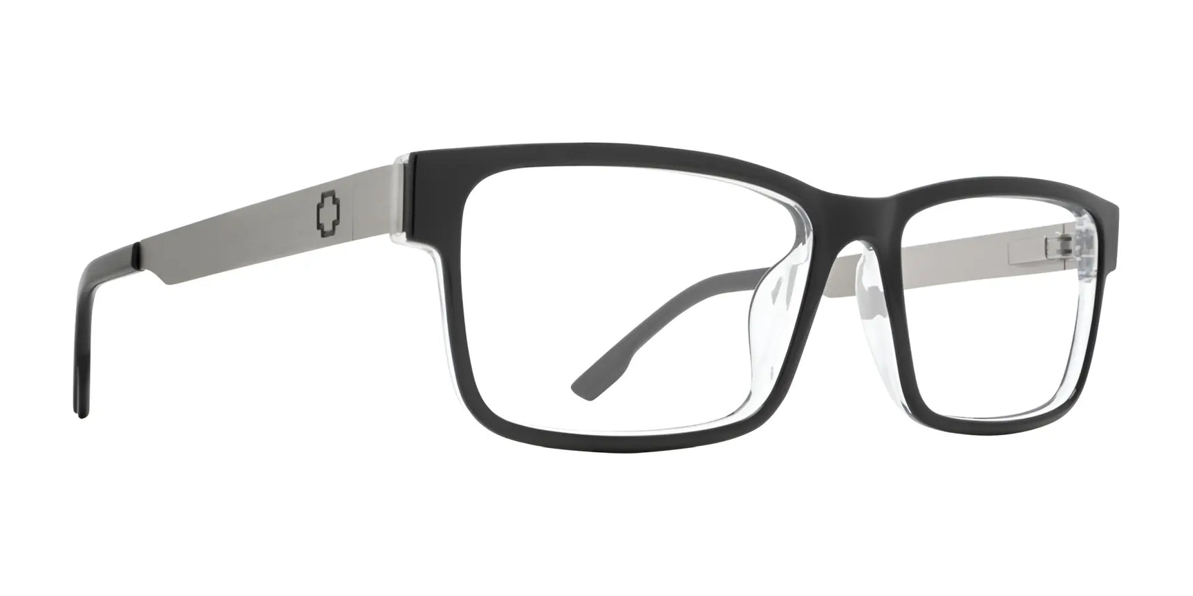 SPY HALE Eyeglasses Black Clear Gunmetal SPY HALE Eyeglasses Black Clear Gunmetal