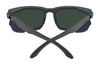 SPY HELM Tech Sunglasses | Size 57 / Black Matte / Happy Gray Green with Black Spectra Mirror