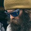 SPY HELM Tech Sunglasses | Size 57 / Black Matte / Happy Gray Green with Black Spectra Mirror