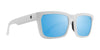 SPY HELM Tech Sunglasses | Size 57 / Matte White / Happy Boost Bronze Polar Ice Blue Spectra Mirror