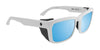 SPY HELM Tech Sunglasses | Size 57 / Black Matte / Happy Gray Green with Black Spectra Mirror