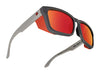 SPY HELM Tech Sunglasses | Size 57 / Black Matte / Happy Gray Green with Black Spectra Mirror