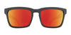 SPY HELM Tech Sunglasses | Size 57 / Black Matte / Happy Gray Green with Black Spectra Mirror