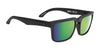 SPY HELM Sunglasses | Size 57 / Black Matte / Happy Bronze Polar with Green Spectra