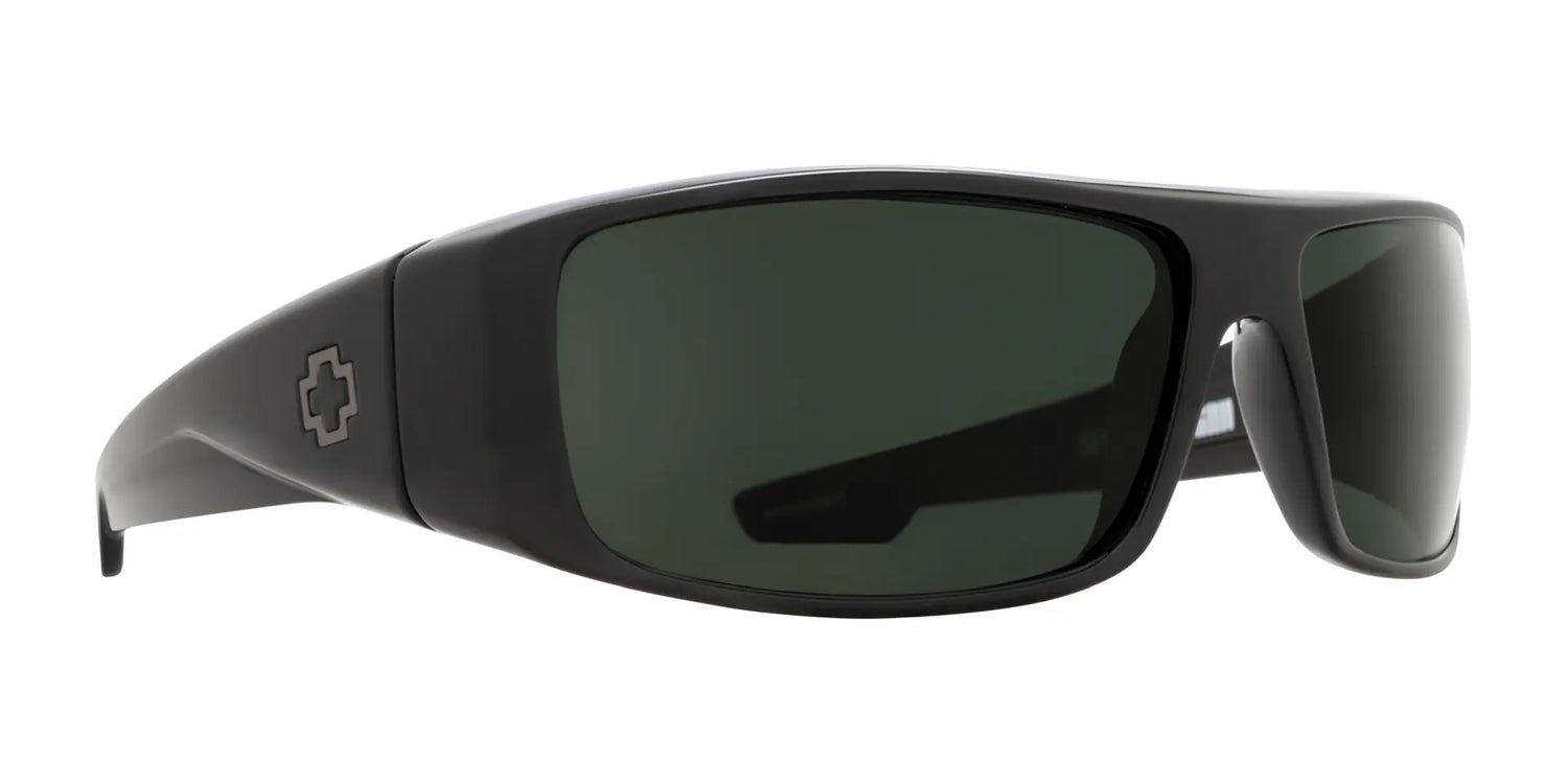 The SPY LOGAN Sunglasses | Size 61 feature black wraparound frames with dark lenses, a geometric logo on the thick temple, durable Grilamid® construction, and optional SPY Happy™ lens for enhanced clarity. The SPY LOGAN Sunglasses | Size 61 feature black wraparound frames with dark lenses, a geometric logo on the thick temple, durable Grilamid® construction, and optional SPY Happy™ lens for enhanced clarity.