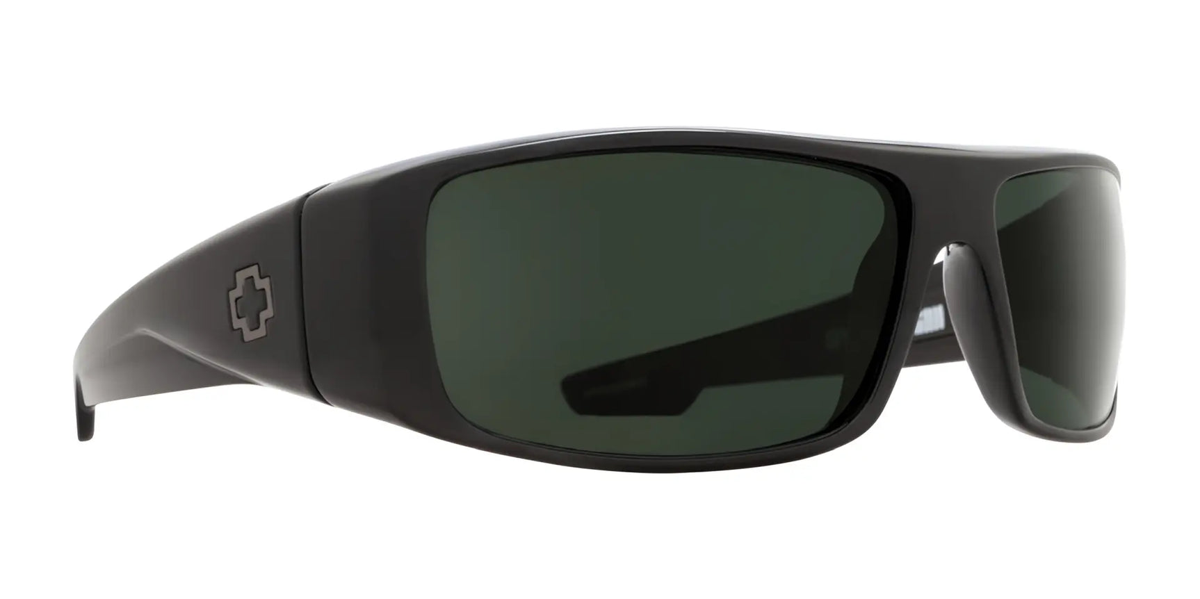 The SPY LOGAN Sunglasses | Size 61 feature black wraparound frames with dark lenses, a geometric logo on the thick temple, durable Grilamid® construction, and optional SPY Happy™ lens for enhanced clarity. The SPY LOGAN Sunglasses | Size 61 feature black wraparound frames with dark lenses, a geometric logo on the thick temple, durable Grilamid® construction, and optional SPY Happy™ lens for enhanced clarity.