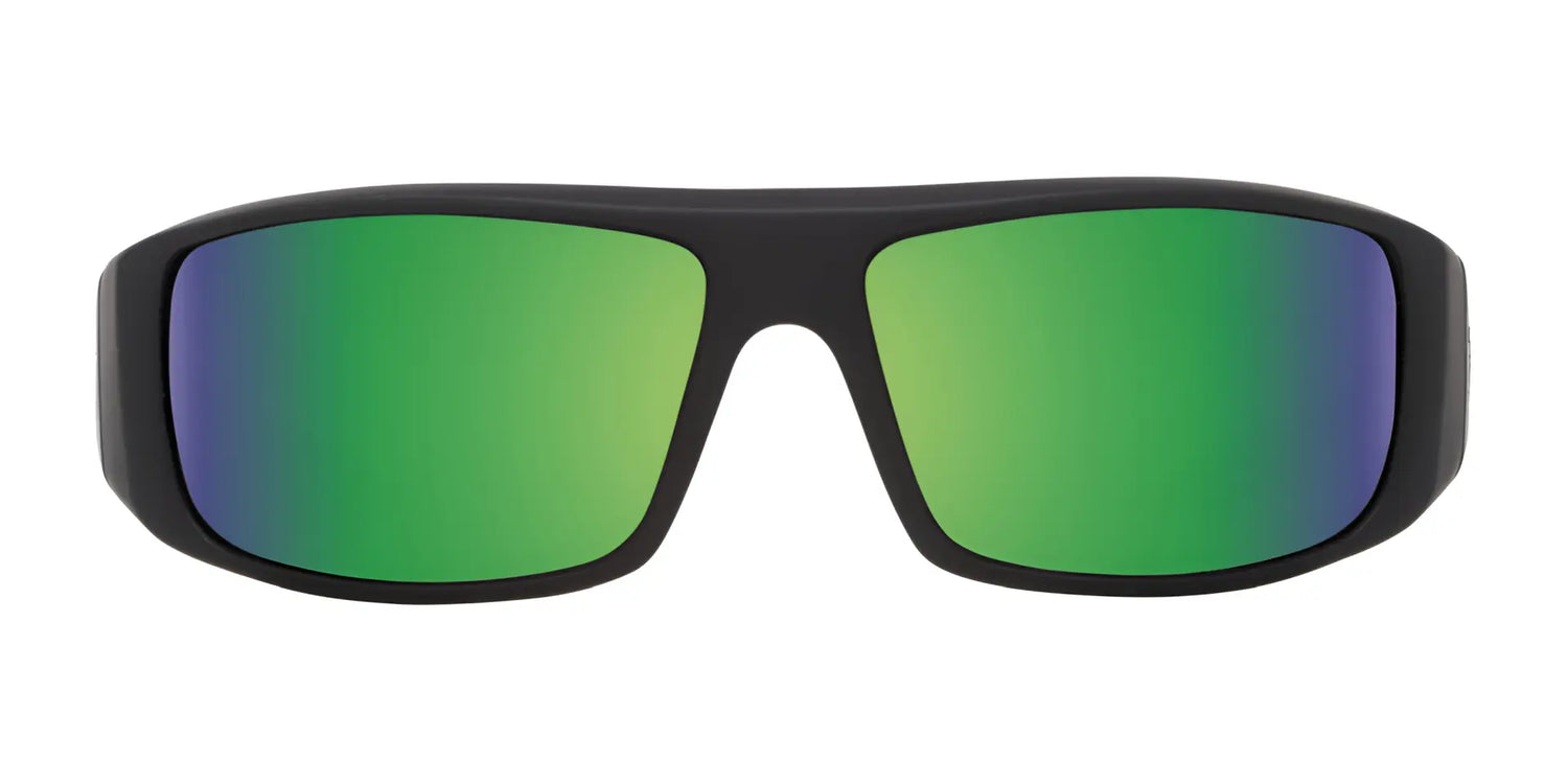The SPY LOGAN Sunglasses | Size 61 by SPY feature large, rectangular green mirrored lenses with durable Grilamid® frames and SPY Happy™ lens tech for clarity, shown on a white background. The SPY LOGAN Sunglasses | Size 61 by SPY feature large, rectangular green mirrored lenses with durable Grilamid® frames and SPY Happy™ lens tech for clarity, shown on a white background.