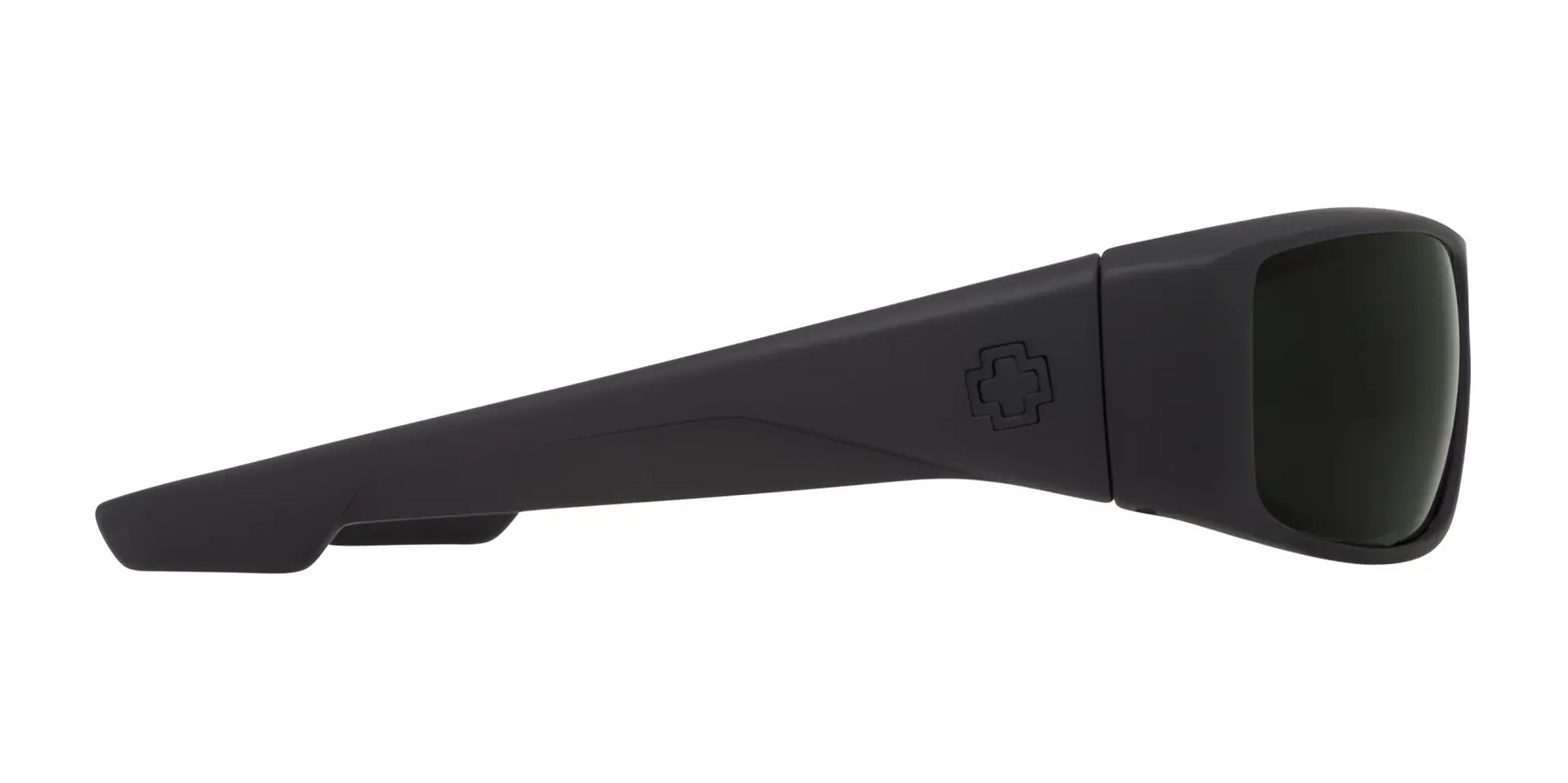 SPY LOGAN Sunglasses | Size 61 by SPY feature matte black frames with thick arms, dark lenses, and durable Grilamid construction, shown from a side view. SPY LOGAN Sunglasses | Size 61 by SPY feature matte black frames with thick arms, dark lenses, and durable Grilamid construction, shown from a side view.
