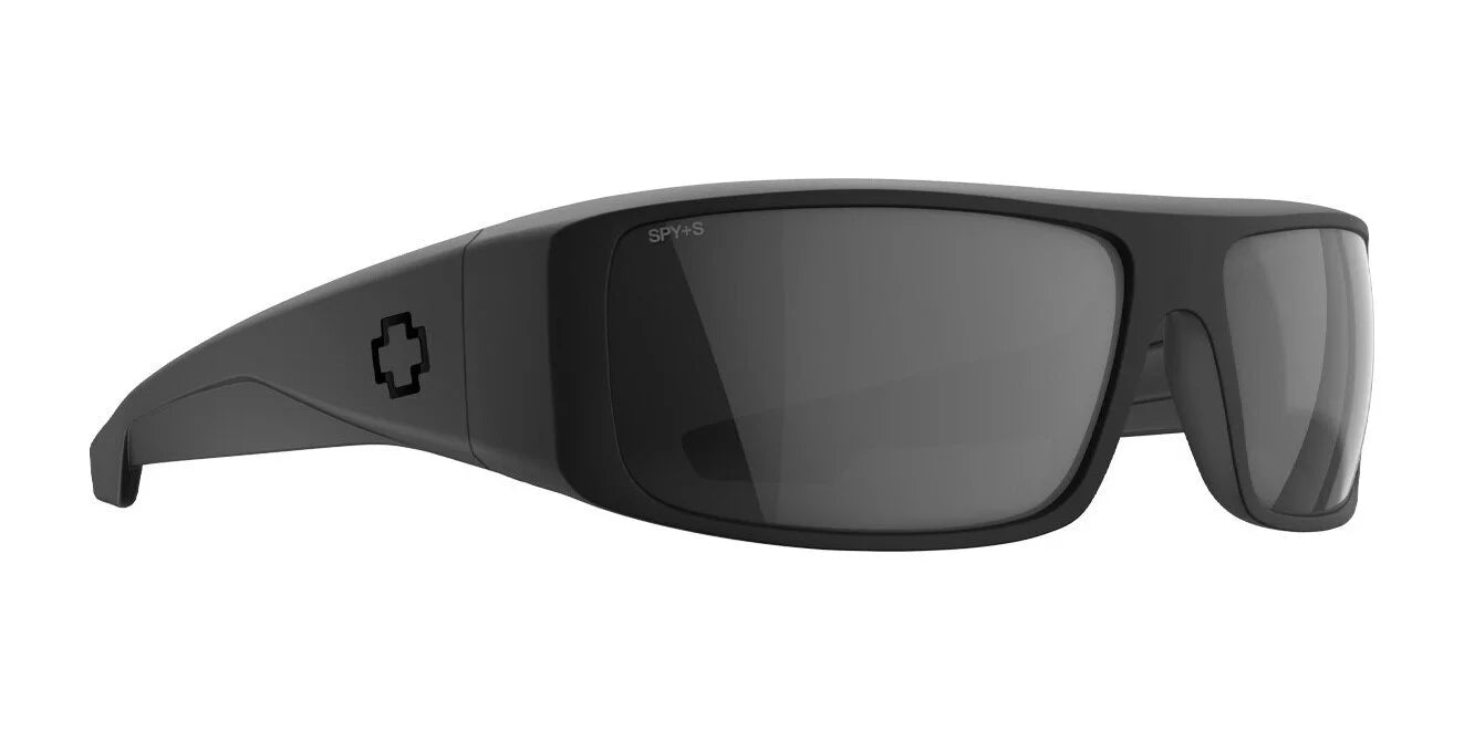 The SPY LOGAN Sunglasses in Black feature a thick wraparound frame, cross logo on the temple, and durable Grilamid® construction. The SPY LOGAN Sunglasses in Black feature a thick wraparound frame, cross logo on the temple, and durable Grilamid® construction.