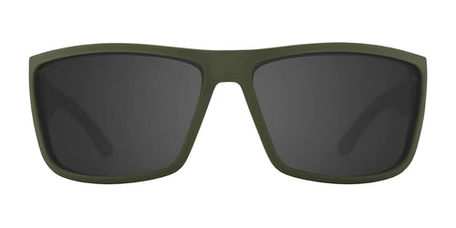 SPY ROCKY Sunglasses / Size 64 / Matte Army Green / Happy Gray