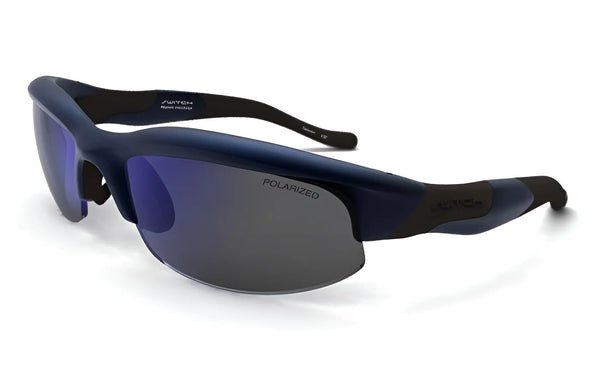 Switch Avalanche UpSlope Sunglasses / Cobalt Blue / Polarized TC Grey - Reflective Blue / Low-Light Rose Amber / Size 66