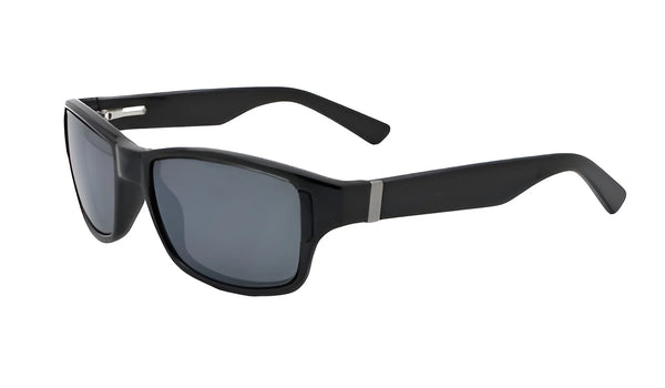 Switch Zealot Sunglasses / Shiny Black / True Color Gray Reflection Blue Polarized / Size 59
