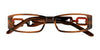 Takumi T9924 Eyeglasses with Clip-on Sunglasses | Size 49 / Black & Marbled Blue