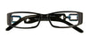 Takumi T9924 Eyeglasses with Clip-on Sunglasses | Size 49 / Black & Marbled Blue