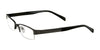 Takumi T9925 Eyeglasses | Size 47 / Satin Black & White