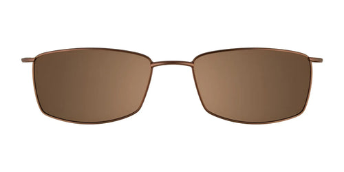 Takumi T9943 Eyeglasses with Clip-on Sunglasses / Size 51 / Satin Brown