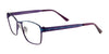 Takumi T9955 Eyeglasses with Clip-on Sunglasses | Size 54 / Satin Mauve & Blue