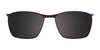 Takumi T9955 Eyeglasses with Clip-on Sunglasses | Size 54 / Satin Brown & Red
